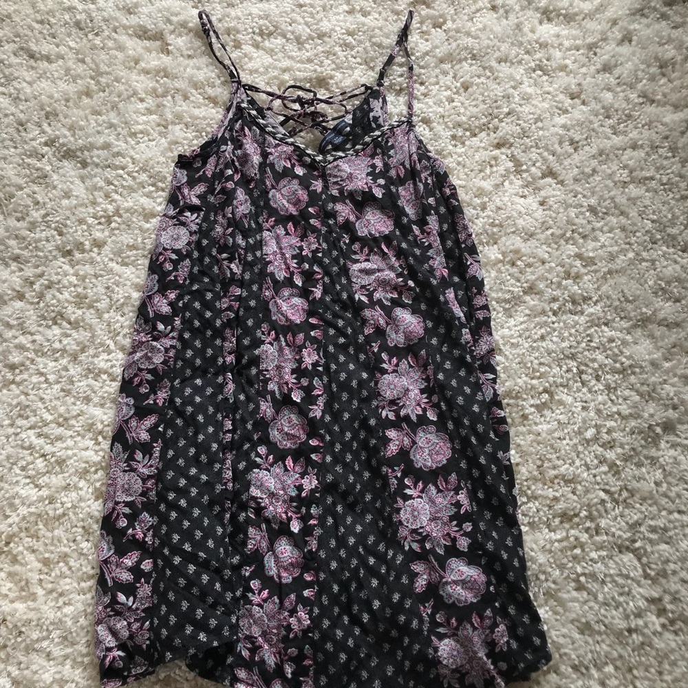 Black patterned dress